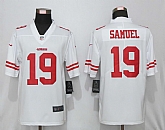 Nike San Francisco 49ers 19 Samuel White Vapor Untouchable Limited Jersey,baseball caps,new era cap wholesale,wholesale hats